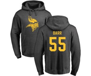 Minnesota Vikings #55 Anthony Barr Ash One Color Pullover Hoodie