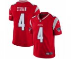 New England Patriots #4 Jarrett Stidham Limited Red Inverted Legend Football Jersey