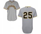 Pittsburgh Pirates #25 Gregory Polanco Authentic Grey 1953 Turn Back The Clock Baseball Jersey