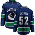 Vancouver Canucks #52 Cole Cassels Fanatics Branded Blue Home Breakaway NHL Jersey