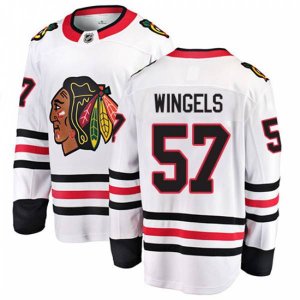Chicago Blackhawks #57 Tommy Wingels Fanatics Branded White Away Breakaway NHL Jersey