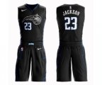 Orlando Magic #23 Justin Jackson Swingman Black Basketball Suit Jersey - City Edition