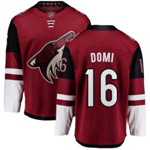Arizona Coyotes #16 Max Domi Fanatics Branded Burgundy Red Home Breakaway NHL Jersey