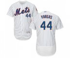 New York Mets #44 Jason Vargas White Home Flex Base Authentic Collection Baseball Jersey