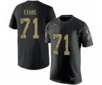 Los Angeles Rams #71 Bobby Evans Black Camo Salute to Service T-Shirt