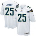 Los Angeles Chargers #25 Rayshawn Jenkins Game White NFL Jersey
