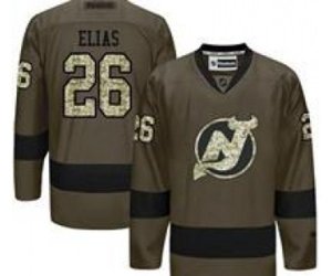 New Jersey Devils #26 Patrik Elias Green Salute to Service Stitched Hockey Jersey