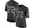 Washington Redskins #72 Dexter Manley Limited Black 2016 Salute to Service Football Jersey