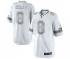 Dallas Cowboys #8 Troy Aikman Limited White Platinum Football Jersey