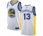 Golden State Warriors #13 Wilt Chamberlain Authentic White Home Basketball Jersey - Association Edition