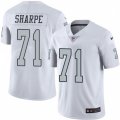 Oakland Raiders #71 David Sharpe Limited White Rush Vapor Untouchable NFL Jersey