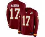 Washington Redskins #17 Terry McLaurin Limited Burgundy Therma Long Sleeve Football Jersey