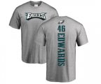 Philadelphia Eagles #46 Herman Edwards Ash Backer T-Shirt