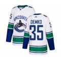 Vancouver Canucks #35 Thatcher Demko Authentic White Away Hockey Jersey
