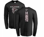 Atlanta Falcons #14 Justin Hardy Black Backer Long Sleeve T-Shirt