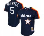 1988 Houston Astros #5 Jeff Bagwell Replica Navy Blue Throwback MLB Jersey