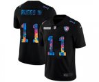 Oakland Raiders #11 Henry Ruggs III Multi-Color Black 2020 NFL Crucial Catch Vapor Untouchable Limited Jersey