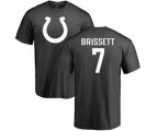 Indianapolis Colts #7 Jacoby Brissett Ash One Color T-Shirt