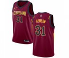 Cleveland Cavaliers #31 John Henson Swingman Maroon Basketball Jersey - Icon Edition