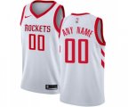 Houston Rockets Customized Authentic White Home Basketball Jersey - Association Edition