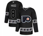 Adidas Philadelphia Flyers #8 Robert Hagg Authentic Black Team Logo Fashion NHL Jersey