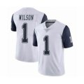 Dallas Cowboys #1 Cedrick Wilson White Stitched NFL Limited Rush Jersey