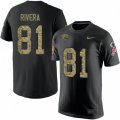 Jacksonville Jaguars #81 Mychal Rivera Black Camo Salute to Service T-Shirt