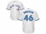 Toronto Blue Jays #46 Brett Anderson Replica White Home MLB Jersey