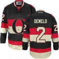 Ottawa Senators #2 Dylan DeMelo Authentic Black Third NHL Jersey