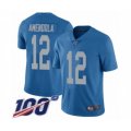 Detroit Lions #12 Danny Amendola Blue Alternate Vapor Untouchable Limited Player 100th Season Football Jersey