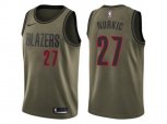 Portland Trail Blazers #27 Jusuf Nurkic Green Salute to Service NBA Swingman Jersey