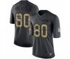 Detroit Lions #80 Danny Amendola Limited Black 2016 Salute to Service Football Jersey