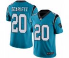 Carolina Panthers #20 Jordan Scarlett Limited Blue Rush Vapor Untouchable Football Jersey