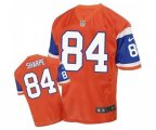 Denver Broncos #84 Shannon Sharpe Elite Orange Throwback Football Jersey