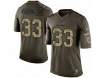 Oakland Raiders #33 DeAndre Washington Limited Green Salute to Service NFL Jersey