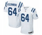 Indianapolis Colts #64 Mark Glowinski Elite White Football Jersey