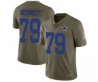 Dallas Cowboys #79 Michael Bennett Limited Olive 2017 Salute to Service Football Jersey