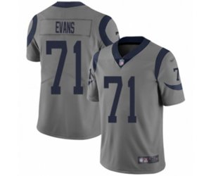 Los Angeles Rams #71 Bobby Evans Limited Gray Inverted Legend Football Jersey