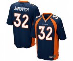 Denver Broncos #32 Andy Janovich Game Navy Blue Alternate Football Jersey