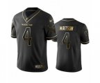 Houston Texans #4 Deshaun Watson Limited Black Golden Edition Football Jersey