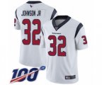Houston Texans #32 Lonnie Johnson White Vapor Untouchable Limited Player 100th Season Football Jersey