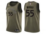 Toronto Raptors #55 Delon Wright Green Salute to Service NBA Swingman Jersey