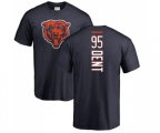 Chicago Bears #95 Richard Dent Navy Blue Backer T-Shirt