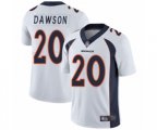 Denver Broncos #20 Duke Dawson White Vapor Untouchable Limited Player Football Jersey