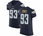 Los Angeles Chargers #93 Justin Jones Navy Blue Team Color Vapor Untouchable Elite Player Football Jersey