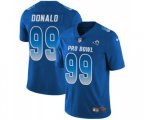 Los Angeles Rams #99 Aaron Donald Limited Royal Blue NFC 2019 Pro Bowl Football Jersey