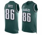 Philadelphia Eagles #86 Zach Ertz Limited Midnight Green Player Name & Number Tank Top Football Jersey