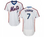 New York Mets #7 Marcus Stroman White Alternate Flex Base Authentic Collection Baseball Jersey
