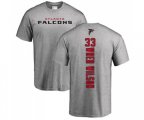 Atlanta Falcons #33 Blidi Wreh-Wilson Ash Backer T-Shirt