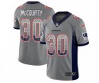 New England Patriots #30 Jason McCourty Limited Gray Rush Drift Fashion NFL Jersey